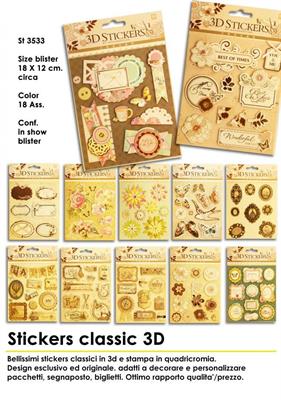 STICKER 3D CLASSIC 18X12CM