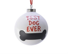 SFERA CON DECORAZIONI DOG 8X8X9,5CM
