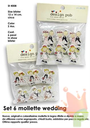 MOLLETTE SEGNAPOSTO SPOSI 6 PZ