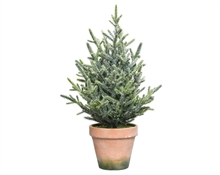 MINI ALBERO DI NATALE IN VASO  22X22X50 IN pe