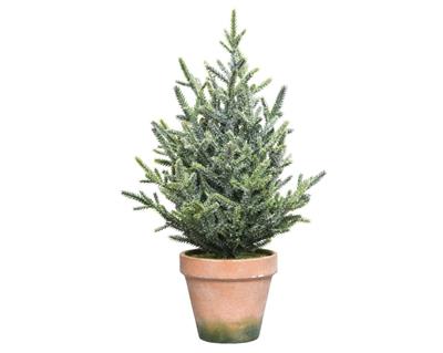 MINI ALBERO DI NATALE IN VASO 18X18X35 IN pe