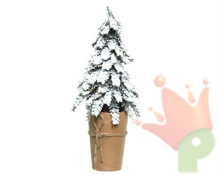 MINI ALBERO DI NATALE IN VASO DI CARTA 20X20X42 IN pe