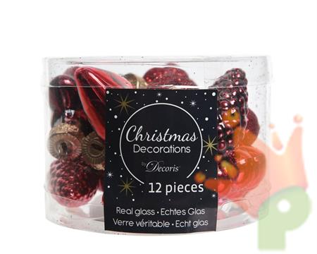 PALLINE DDI NATALE FIGURE ASSORTITE 12 PZ