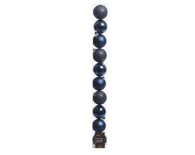 PALLINE DI NATALE BLU NOTTE 6 CM CONFEZIONE 10 PZ