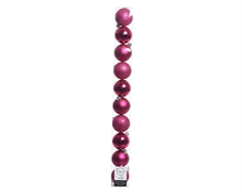 PALLINE DI NATALE FUCSIA 6 CM CONFEZIONE 10 PZ