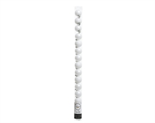 PALLINE DI NATALE BIANCO 3 CM CONFEZIONE 15 PZ