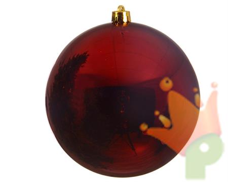 PALLINA DI NATALE BORDEAUX 14 CM