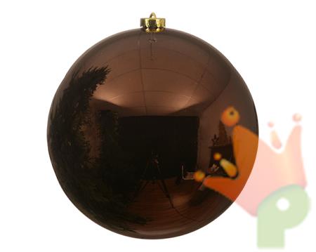 PALLINA DI NATALE MARRONE 14 CM