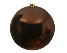 PALLINA DI NATALE MARRONE 14 CM