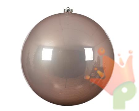PALLINA DI NATALE ROSA CIPRIA 20 CM