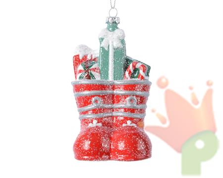 PENDENTI PER ALBERO DI NATALE SCARPA 6,5X7X12CM