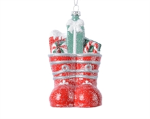 PENDENTI PER ALBERO DI NATALE SCARPA 6,5X7X12CM