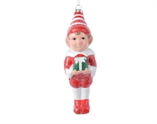 PENDENTI PER ALBERO DI NATALE ELFO 5X4,5X16CM