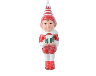 PENDENTI PER ALBERO DI NATALE ELFO 5X4,5X16CM