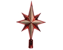 PUNTALE FORMA STELLA ROSSA-ORO CM 6,5X14,5X25,5