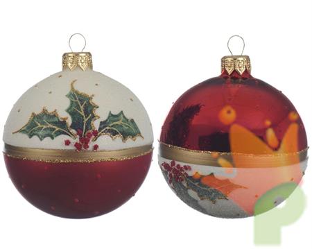 PALLINE NATALIZIE 8CM DECORAZIONE ASSORTITA