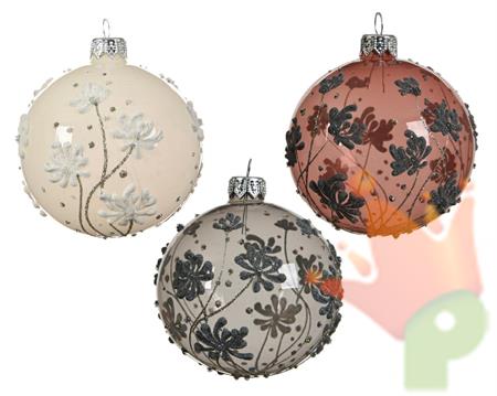 PALLINE NATALIZIE 8CM DECORAZIONE ASSORTITA