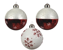 PALLINE NATALIZIE 8CM DECORAZIONE ASSORTITA