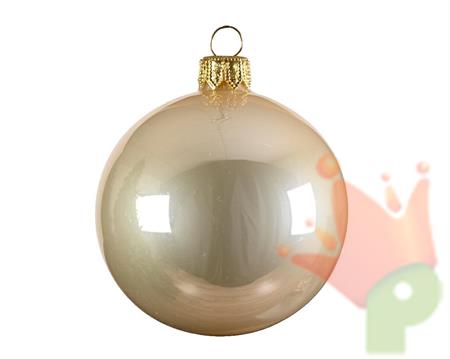 PALLINE DI NATALE PERLA LUCIDO 10 CM CONFEZIONE 4 PZ