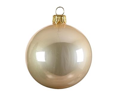 PALLINA DI NATALE PERLA LUCIDO 15 CM