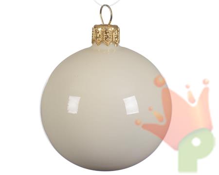 PALLINE DI NATALE BIANCO LANA LUCIDO 10 CM CONFEZIONE 4 PZ