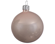PALLINE DI NATALE ROSA CIPRIA LUCIDO 8 CM CONFEZIONE 6 PZ