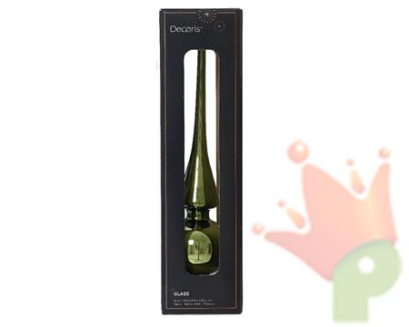 PUNTALE PER ALBERO DI NATALE VETRO 6X26 VERDE PINO