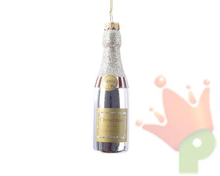 PENDENTE PER ALBERO DI NATALE VETRO CHAMPAGNE