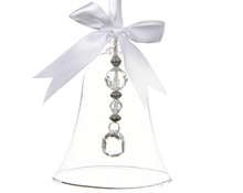 PENDENTE PER ALBERO DI NATALE CAMPANELLA VETRO 8X8X11