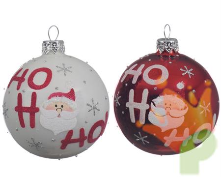PALLINA DI NATALE 2 ASSORTITE 8 CM