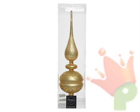 PUNTALE PER ALBERO DI NATALE 10X40CM ORO