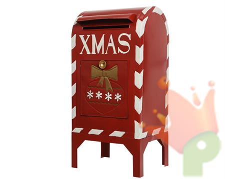 CASETTA PORTA LETTERE IN ZINCO ROSSA