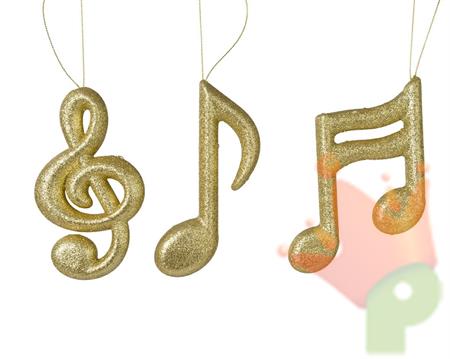PENDENTE NOTA MUSICALE ORO GLITTER