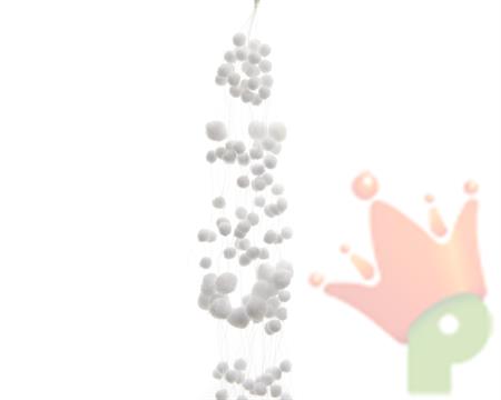 GHIRLANDA DI PALLE DI NEVE 4X135CM