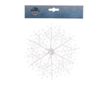 SET A 2 FIOCCO DI NEVE IRIDISCENTE 18CM