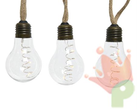 PENDENTE LAMPADINA CON LED LUCE CALDA 270CM