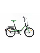 BICICLETTA 20 FOLDIN NERO VERDE + BORSA FOLDING