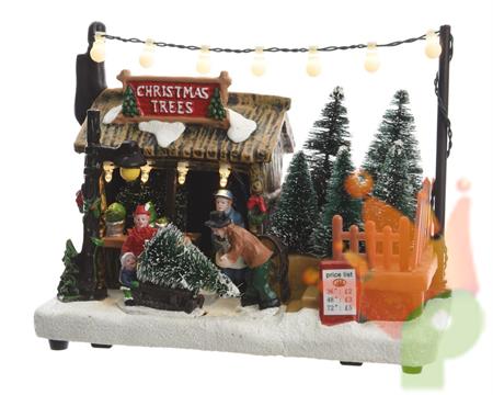 PAESAGGIO DI NATALE CON ALBERI