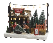 PAESAGGIO DI NATALE CON ALBERI