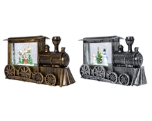 TRENINO TEMPESTATO DI NEVE E PAESAGGIO CON LED 91-92