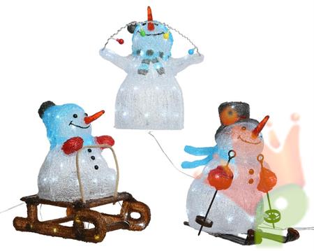 FIGURE ASSORTITE ACRILICA PUPAZZO DI NEVE