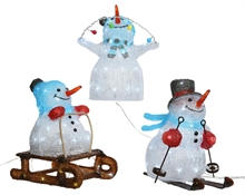 FIGURE ASSORTITE ACRILICA PUPAZZO DI NEVE
