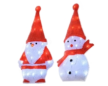 FIGURA ACRILICA ASSORTITA 7X26X52 CM 24 LED