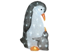 FIGURA PINGUINO ACRILICO 60 LED 47 CM N.1