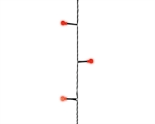 CATENA LUCI LED DA 180 A PALLINE ROSSE 13,5 MT
