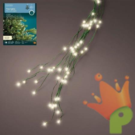 LUCI DI NATALE A FASCIO 672 MICROLED BIANCO CALDO