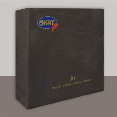 TOVAGLIOLI 33X33 2V NERO 50PZ