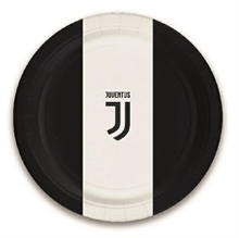 PIATTO 23 CM JUVENTUS 8 PZ PRODOTTO UFFICIALE