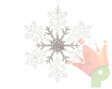 FIOCCO DI NEVE TRAPSARENTE 32CM