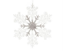 FIOCCO DI NEVE TRAPSARENTE 32CM